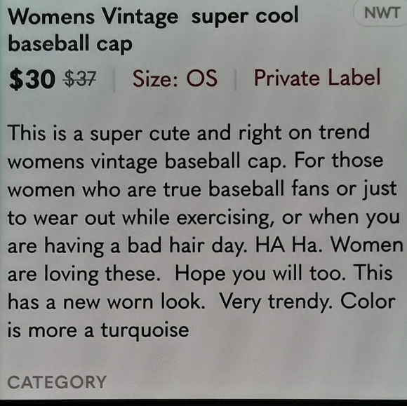 🔥Womens Vintage super cool baseball cap - Picture 6 of 6